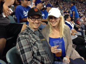 Double dating at the Dodger game